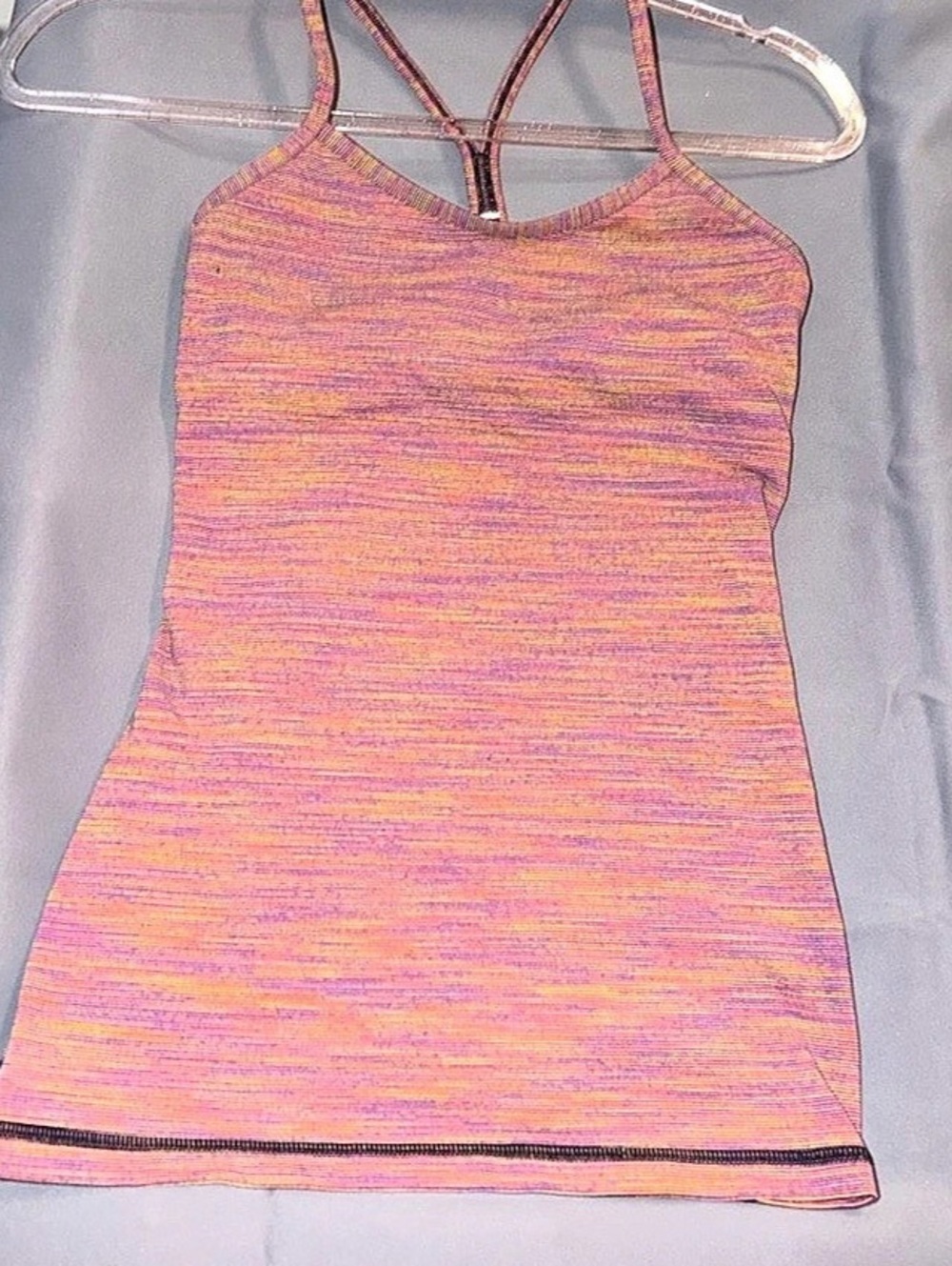 lululemon Power Y Tank Strappy Tank Top in Pink & Purple Like New